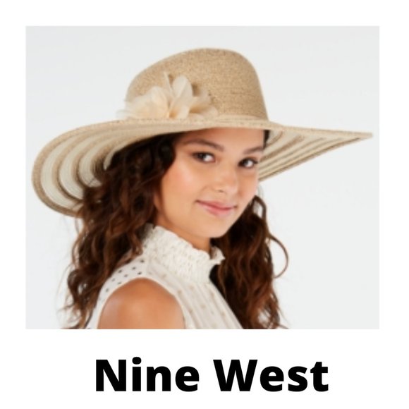 nine west packable super floppy hat